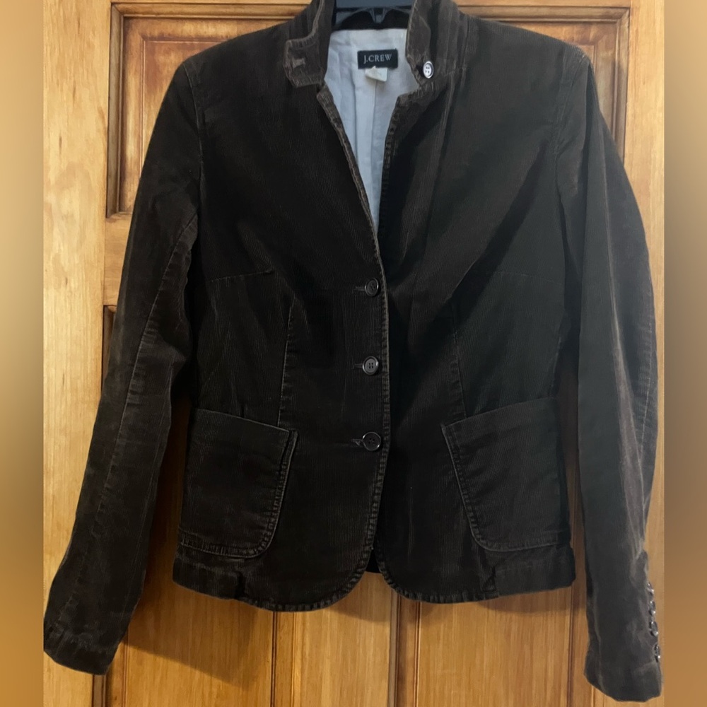 J. Crew Vintage Dark Brown Corduroy Blazer